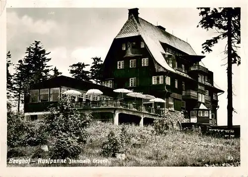 AK / Ansichtskarte  Zinnwald-Georgenfeld_Erzgebirge_Sachsen Berghof Ausspanne