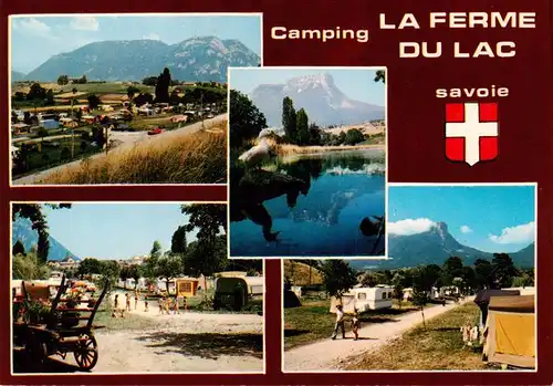 AK / Ansichtskarte  Les_Marches_73_Savoie Camping La Ferme du Lac Vue partielle