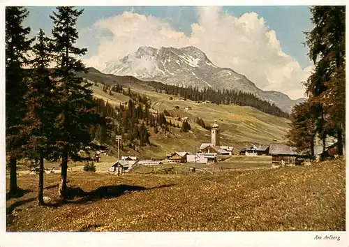 AK / Ansichtskarte 73909318 Lech_Vorarlberg Panorama mit Kirche