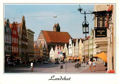 AK / Ansichtskarte  Landshut__Isar Altstadtpartie