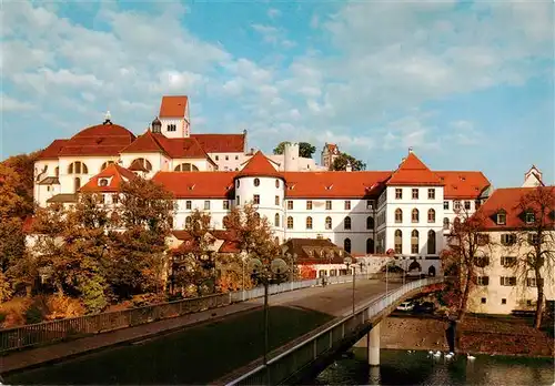 AK / Ansichtskarte  Fuessen_Allgaeu Ehem Benediktinerabtei St Mang mit Hohem Schloss