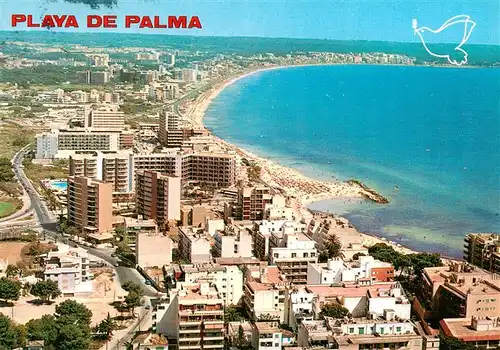 AK / Ansichtskarte 73909558 Playa_de_Palma_Mallorca Fliegeraufnahme