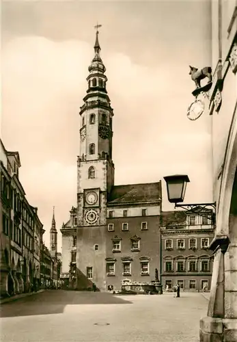 AK / Ansichtskarte  Goerlitz__Sachsen Rathaus am Untermarkt