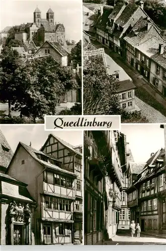 AK / Ansichtskarte  Quedlinburg Schloss Ortspartien