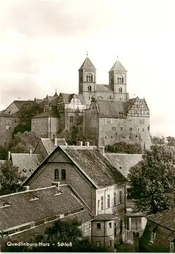 AK / Ansichtskarte  Quedlinburg Schloss