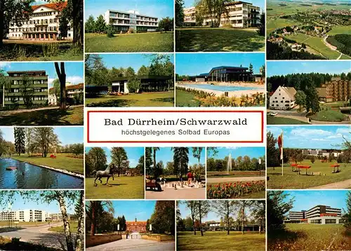 AK / Ansichtskarte 73909588 Bad_Duerrheim Solebad Teilansichten Park Panorama