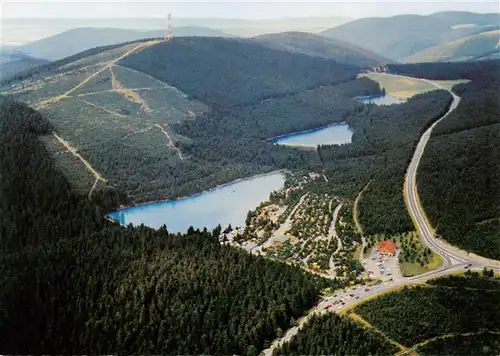 AK / Ansichtskarte  Hahnenklee-Bockswiese_Harz Campingplatz Am Kreuzeck Fliegeraufnahme