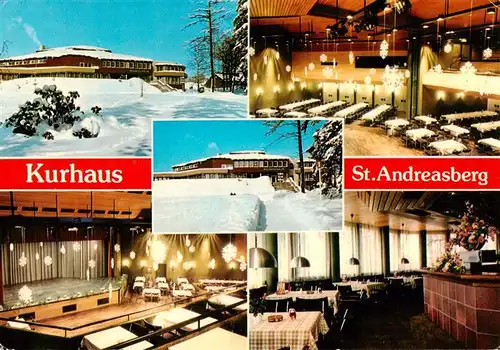 AK / Ansichtskarte  St_Andreasberg_Harz Kurhaus Bergstadt St Andreasberg Gastraeume Halle