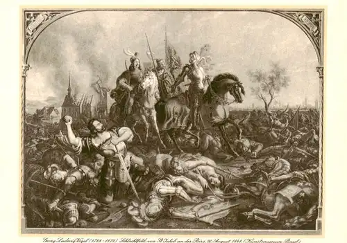 AK / Ansichtskarte  Birsfelden_BL Schlachtfest von St Jakob an der Birs Aug 1844