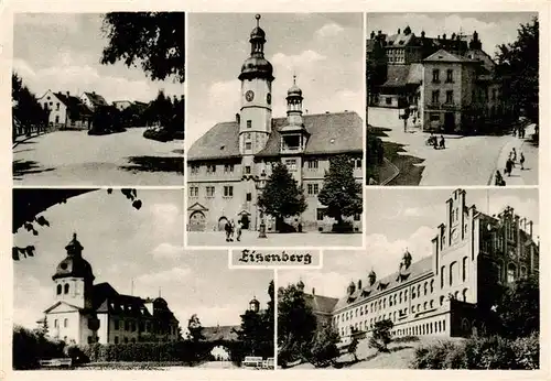 AK / Ansichtskarte  Eisenberg__Thueringen Teilansichten Kirchen Schloss