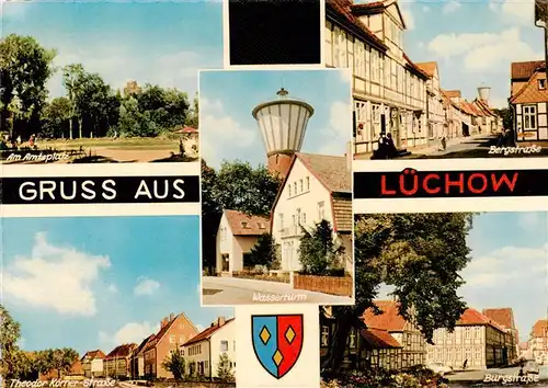 AK / Ansichtskarte 73909653 Luechow-Dannenberg Am Amtsplatz Bergstrasse Theodor Koerner Strasse Burgstrasse