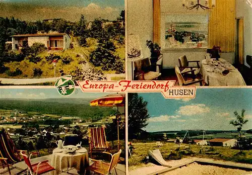 AK / Ansichtskarte  Husen_Bueren Europa Feriendorf Bungalows Terrasse Spielplatz Gaststube