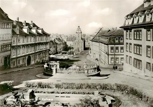 AK / Ansichtskarte  Gotha__Thueringen Hauptmarkt mit Rathaus