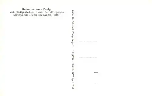 AK / Ansichtskarte  Penig Heimatmusteum Schnitzwerk Penig um 1650