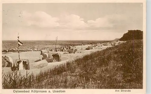 AK / Ansichtskarte  Koelpinsee_Loddin_Usedom Strandpartie