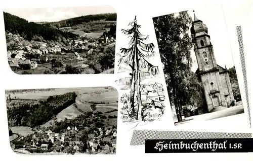 AK / Ansichtskarte 73909736 Heimbuchenthal Panorama Kirche