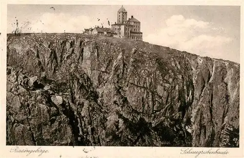 AK / Ansichtskarte  Riesengebirge_Schlesischer_Teil Schneegrubenbaude