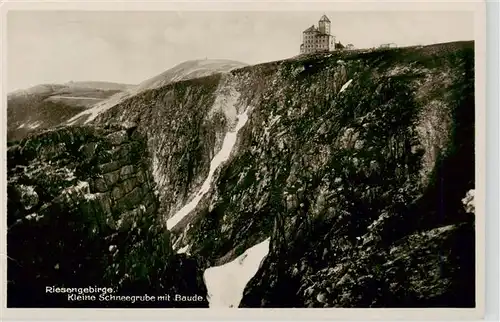 AK / Ansichtskarte  Riesengebirge_Schlesischer_Teil Kleine Schneegrube mit Baude