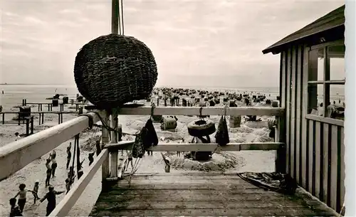 AK / Ansichtskarte  St_Peter_-Ording_Nordseebad Strand