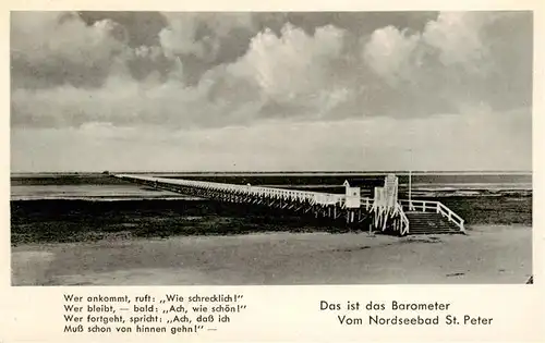 AK / Ansichtskarte  St_Peter_-Ording_Nordseebad Seebruecke