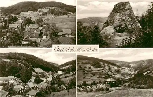 AK / Ansichtskarte  Giessuebel_Schleusegrund Panorama Felsen