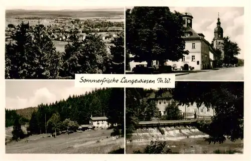 AK / Ansichtskarte  Langewiesen_Thueringen Panorama Ortspartie Stauwehr