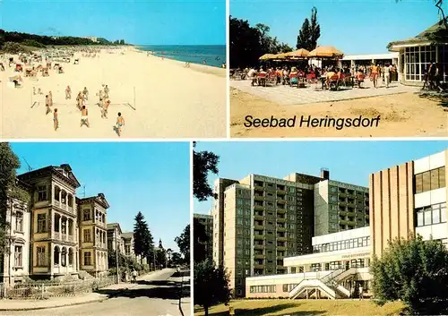 AK / Ansichtskarte 73909860 Heringsdorf__Ostseebad_Usedom Strand Strandcafe Eichenweg FDGB Urlauberrestaurant