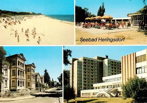 AK / Ansichtskarte  Heringsdorf__Ostseebad_Usedom Strand Strandcafe Eichenweg FDGB Urlauberrestaurant