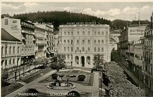 AK / Ansichtskarte  Marienbad_Marianske_Lazne_CZ Schillerplatz