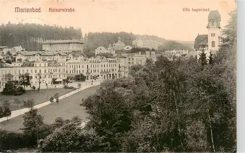 AK / Ansichtskarte  Marienbad_Marianske_Lazne_CZ Kaiserstrasse Villa Luginsland