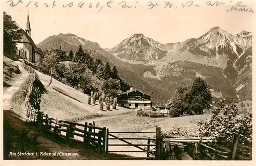 AK / Ansichtskarte  Chiemgau Am Streichen im Achental