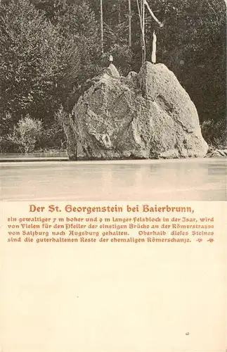 AK / Ansichtskarte 73909904 Baierbrunn_Bayern Der St Georgenstein