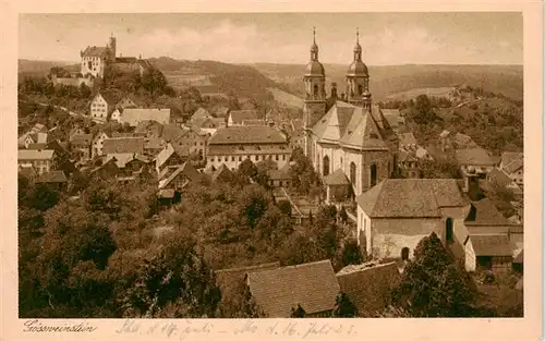 AK / Ansichtskarte  Goessweinstein Schloss Goessweinstein mit Kirche