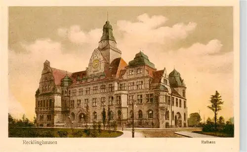 AK / Ansichtskarte  Recklinghausen__Westfalen Rathaus