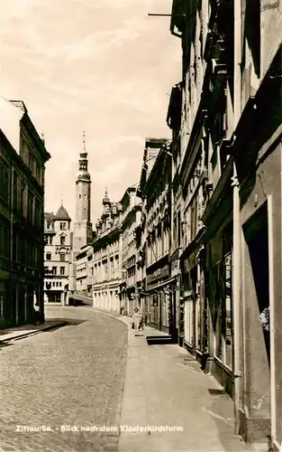 AK / Ansichtskarte  Zittau Blick zum Klosterkirchturm