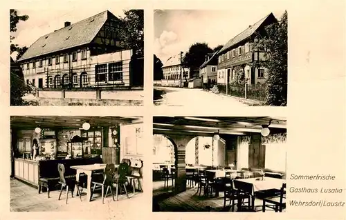 AK / Ansichtskarte  Wehrsdorf_Sachsen Gasthaus Lusatia Gastraeume