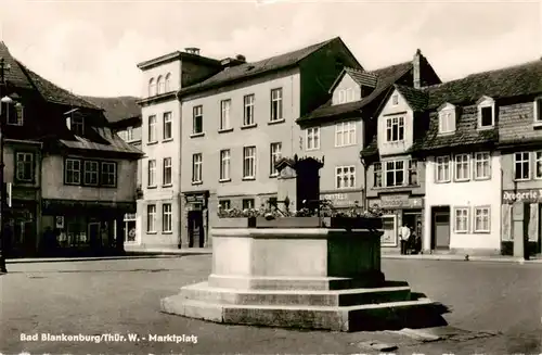 AK / Ansichtskarte  Bad_Blankenburg Marktplatz Brunnen