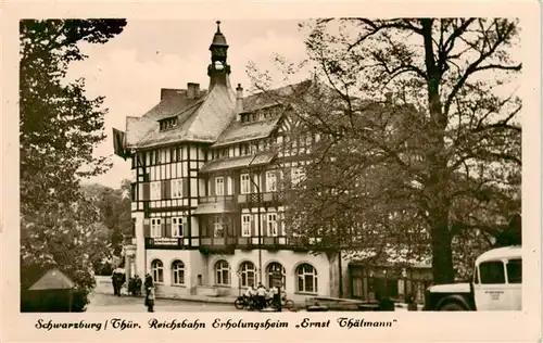 AK / Ansichtskarte 73909951 Schwarzburg_Thueringer_Wald Reichsbahn Erholungsheim Ernst Thaelmann