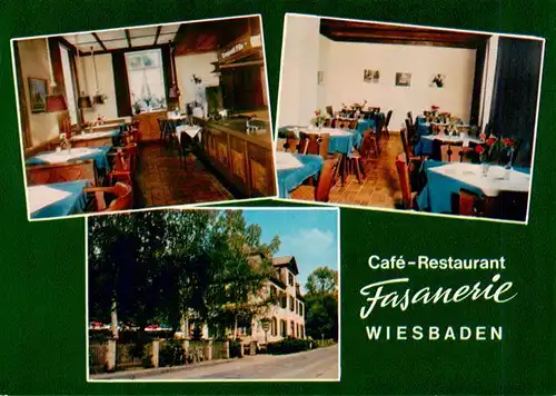 AK / Ansichtskarte  Wiesbaden Cafe Restaurant Fasanerie Gastraeume