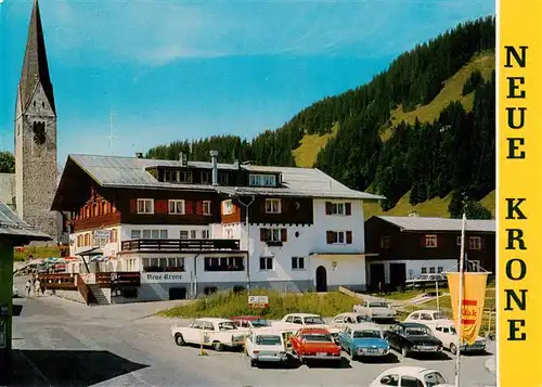 AK / Ansichtskarte 73909985 Mittelberg_Kleinwalsertal_AT Hotel Pension Neue Krone Kirche