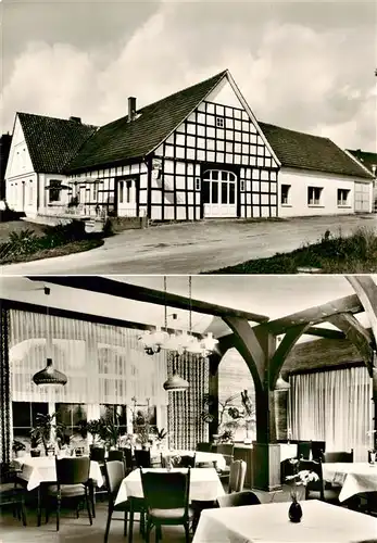 AK / Ansichtskarte 73909999 Bad_Iburg Pension Niedersaechsischer Hof Gastraum