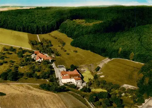 AK / Ansichtskarte  Mummenroth Waldgaststaette Pension Zum Bruennchen Fliegeraufnahme