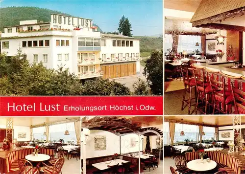 AK / Ansichtskarte 73910053 Hoechst_Odenwald Hotel Lust Gastraeume Bar