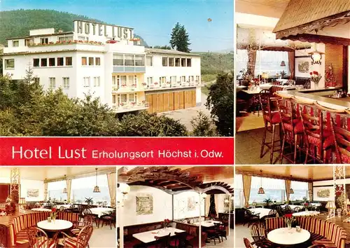 AK / Ansichtskarte 73910054 Hoechst_Odenwald Hotel Lust Gastraeume Bar