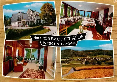 AK / Ansichtskarte  Weschnitz Hotel Erbacher Hof Gastraum Flur Panorama