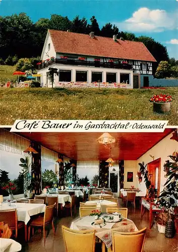 AK / Ansichtskarte 73910059 Hammelbach_Grasellenbach Cafe Bauer im Gassbachtal Gastraum