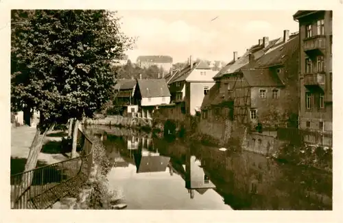 AK / Ansichtskarte  Doebeln Altstadt Haeuserpartie am Fluss