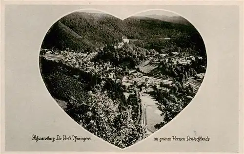 AK / Ansichtskarte 73910084 Schwarzburg_Thueringer_Wald Panorama Herz