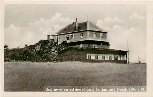 AK / Ansichtskarte  Satzung Unterkunftshaus auf dem Hirtstein