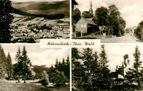 AK / Ansichtskarte  Moehrenbach Panorama Thueringer Wald Ortsstrasse Ruine